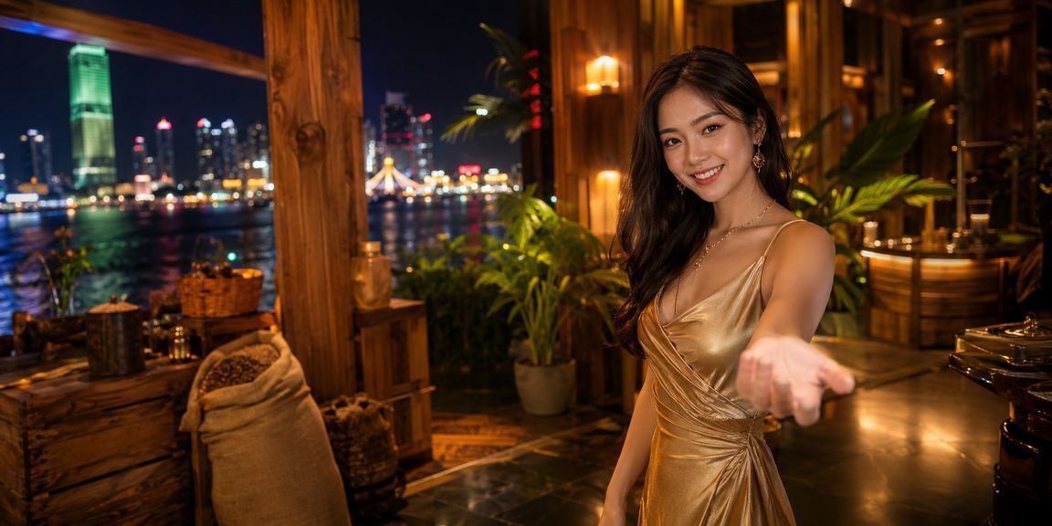 Không gian giải trí casino hiện đại tại Hồ Chí Minh với ly cà phê Việt Nam